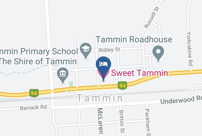Tammin - Sweet Tammin Hotel Maps