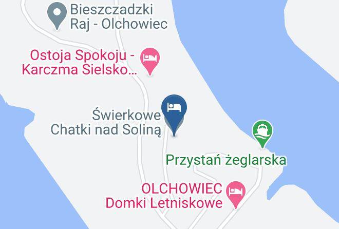 Bieszczadynty - Swierkowe Chatki Nad Solina Maps