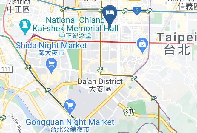 Da An District - Swiio Hotel Daan Maps