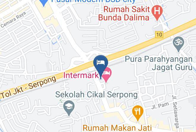 Kota Tangerang Selatan - Swiss Belhotel Intermark Bsd Serpong Maps