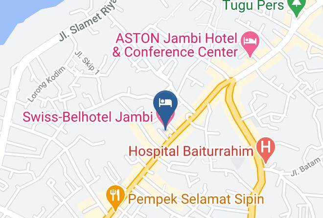 Kota Jambi - Swiss Belhotel Jambi Maps