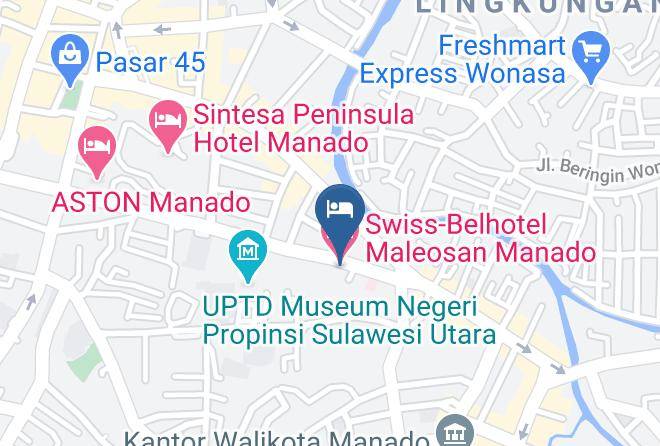 Kota Manado - Swiss Belhotel Maleosan Manado Maps
