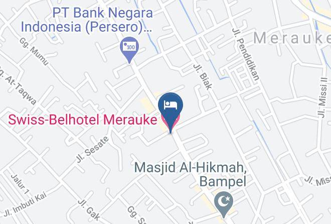 Swiss Belhotel Merauke Map