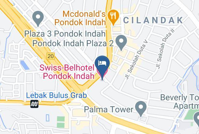 Jakarta Selatan - Swiss Belhotel Pondok Indah Maps