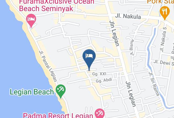 Swiss Belinn Legian Map