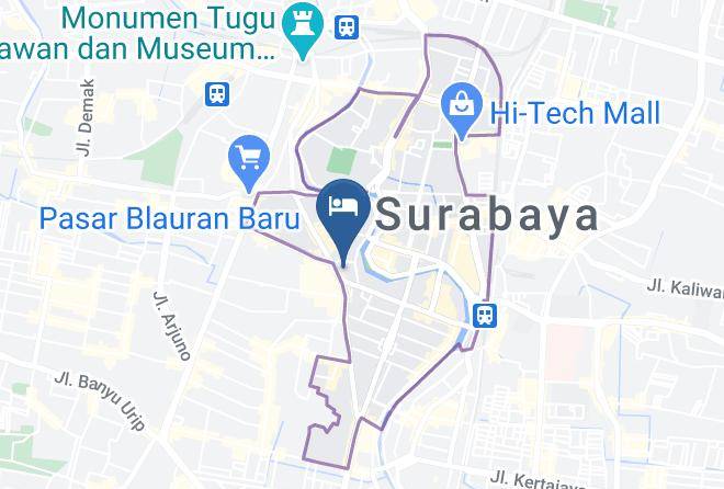 Kota Surabaya - Swiss Belinn Tunjungan Maps