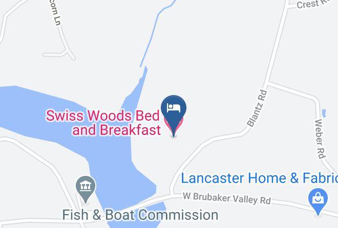 Lancaster - Swiss Woods Bed And Breakfast Maps
