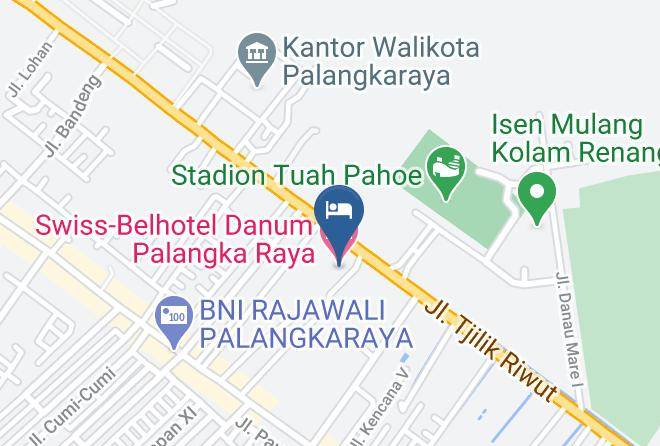 Kota Palangka Raya - Swiss Belhotel Danum Palangka Raya Maps