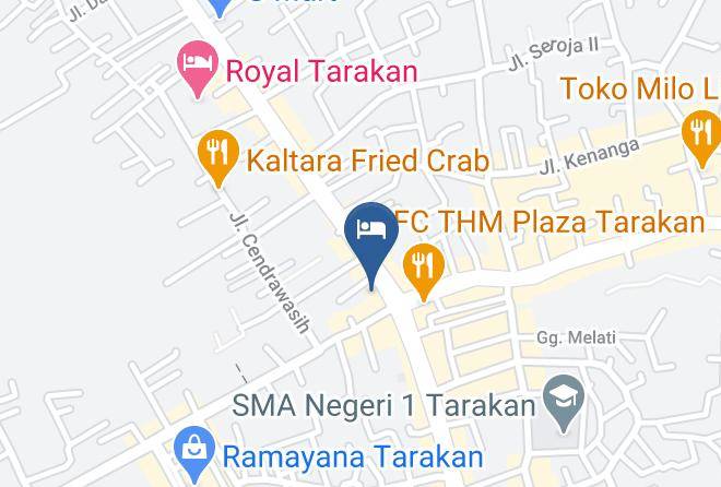 Kota Tarakan - Swiss Belhotel Tarakan Maps