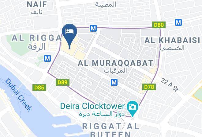 Dubai - Swissotel Al Ghurair Maps