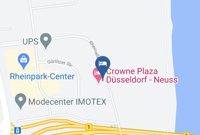 Crowne Plaza Dusseldorf Neuss Map
