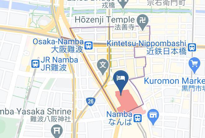 Swissotel Nankai Osaka Map