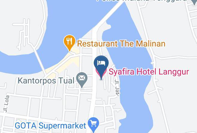 Maluku Tenggara - Syafira Hotel Langgur Maps
