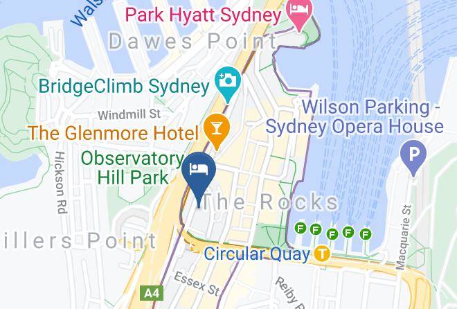 Sydney - Sydney Harbour Yha The Rocks Maps