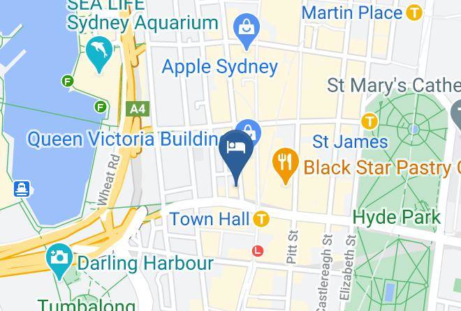 Sydney - Sydney Hotel Qvb Maps
