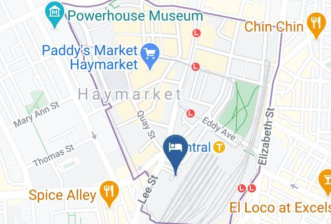 Sydney - Sydney Railway Square Yha Maps