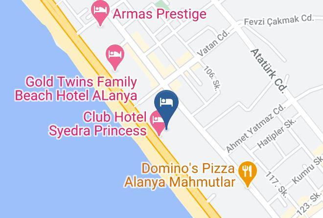 Alanya - Syedra Princess Hotel Maps