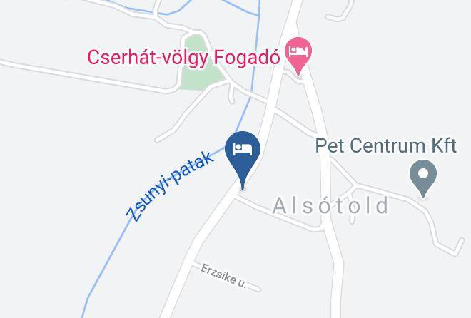 Alsotold - Szekeres Vendeghaz Maps