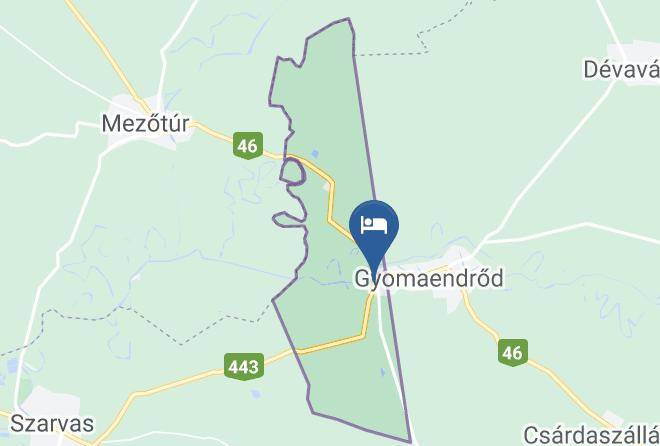Gyomaendrod - Szent Antal Zarandokhaz Maps