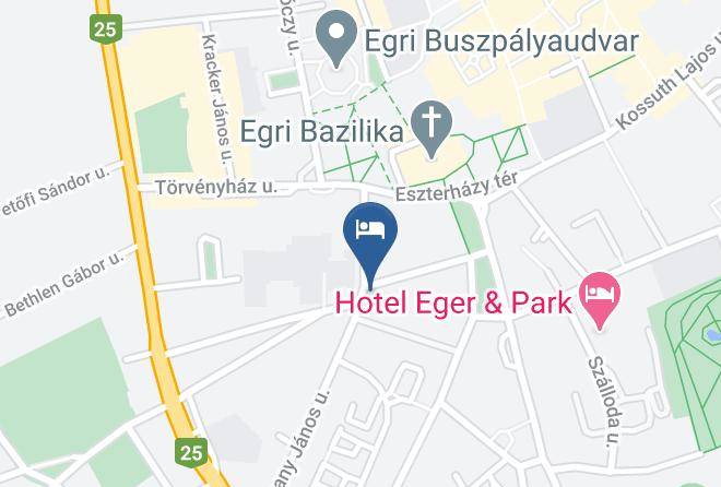 Eger - Szent Kristof Panzio Maps
