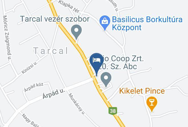 Tarcal - Szieszta Vendeghaz Maps