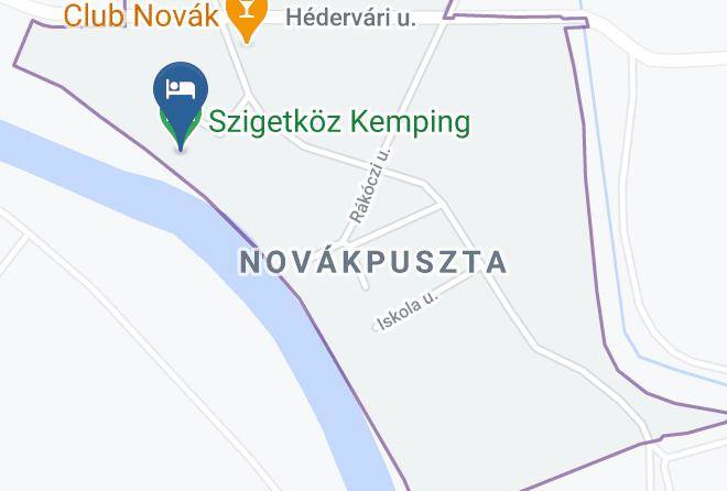 Szigetkoz Kemping Map