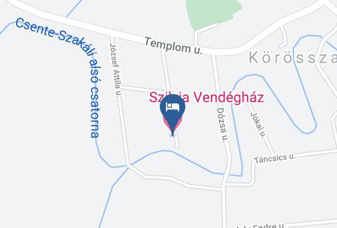 Korosszakal - Szilvia Vendeghaz Maps