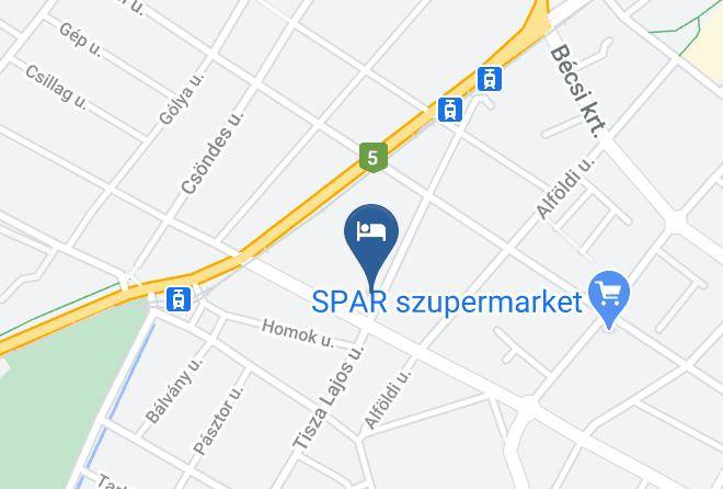 Szeged - Szivarvany Panzio Szeged Maps