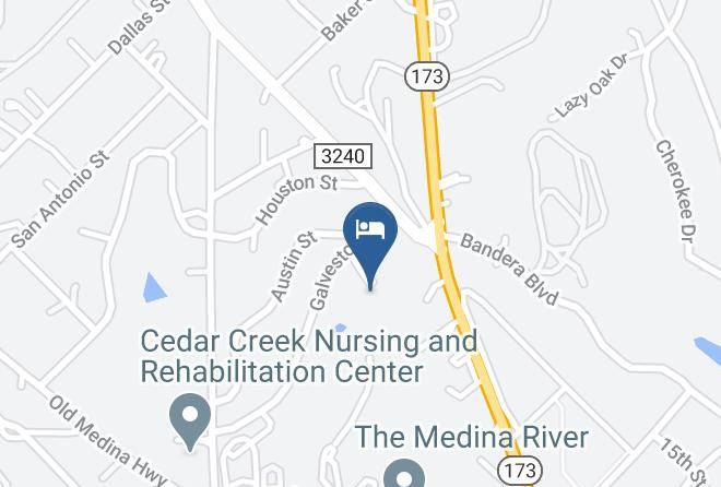 Bandera - T9c Bandera Guest Lodging Maps