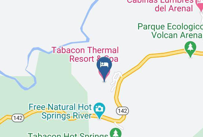 Tabacon Thermal Resort & Spa Map
