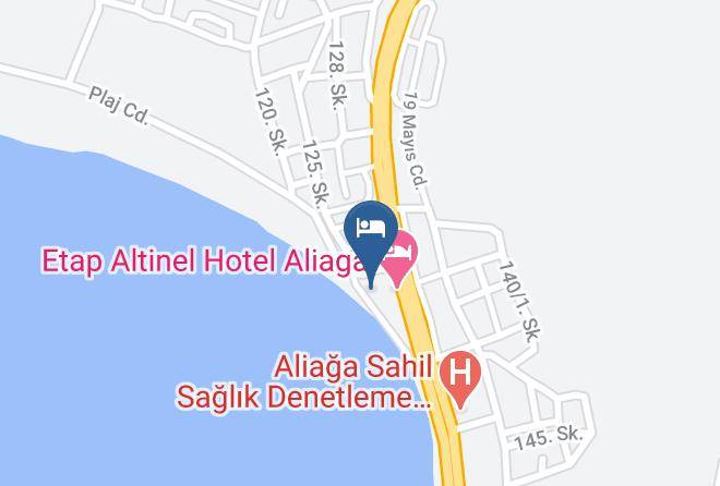 Aliaga - Tabakci Otel Aliaga Maps