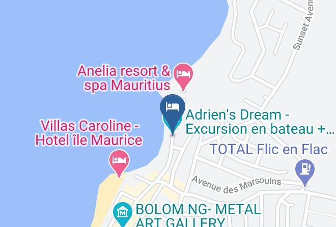 Flic En Flac - Tabaldak Pieds Dans L'eau Maps