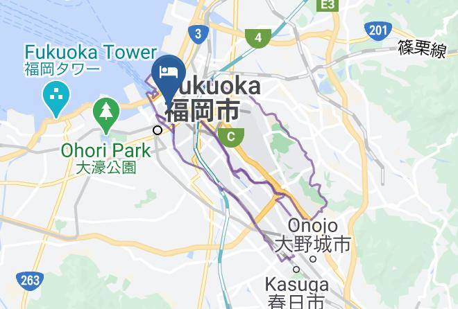 Fukuoka City Hakata Ward - Tabisai Premium Maps