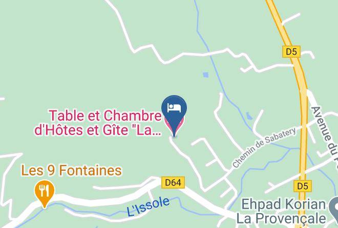 Var - Table Et Chambre D'hotes Et Gite La Font D'orange Var Maps