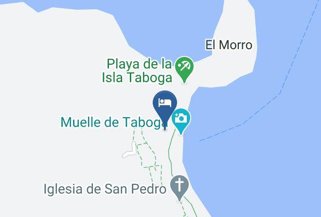 Taboga Hospedajes Kaart - Panama - Taboga