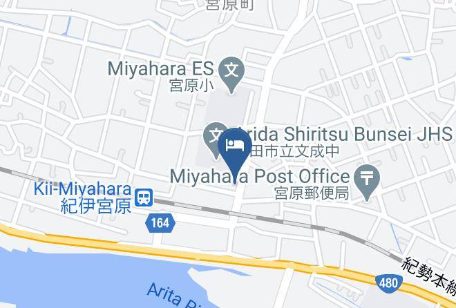 Arida City - Tachibanaya Ryokan Maps