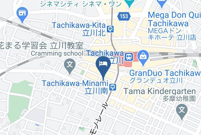 Tachikawa City - Tachikawa Washington Hotel Maps