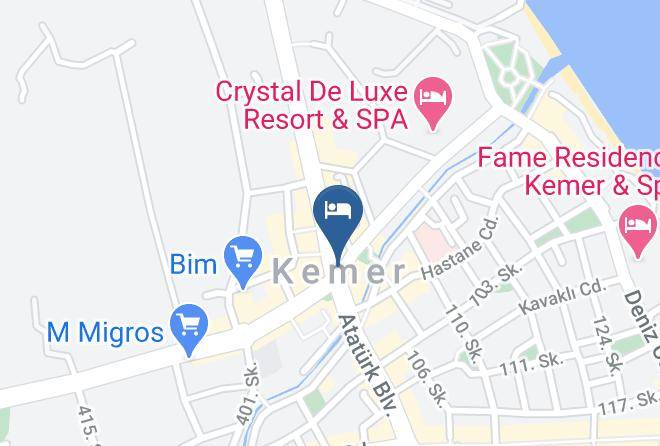 Kemer - Azur Hotel Maps