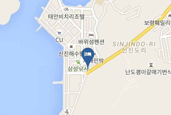 Taean Beach Condo Motel Map
