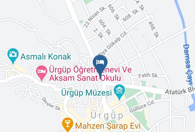 Urgup - Tafana Cave & Stone Lodge Maps