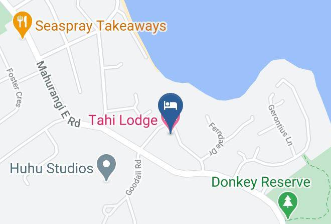 Snells Beach - Tahi Lodge Maps