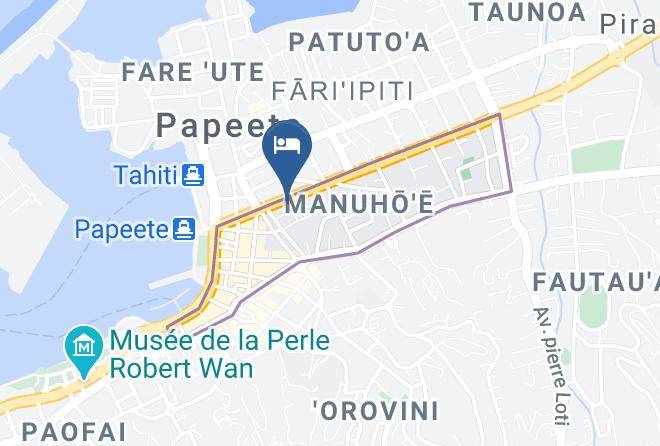 Papeete - Hotel Tahiti Nui Maps