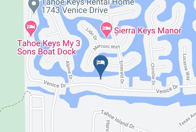 El Dorado - Tahoe Keys Waterfront Home Maps