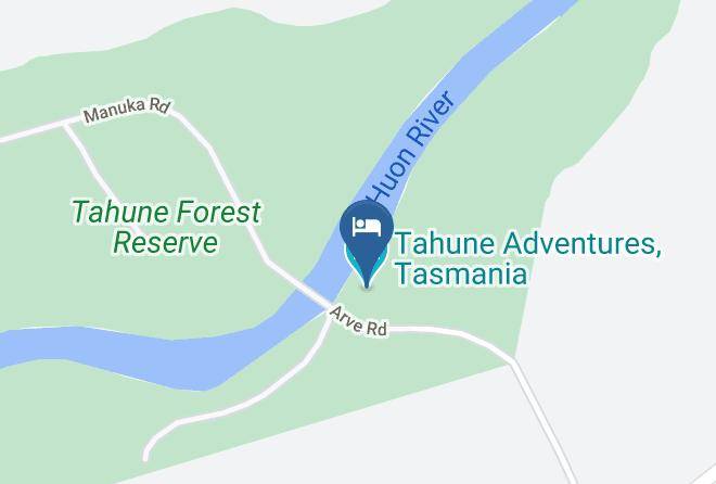 Tahune Adventures Tasmania Map