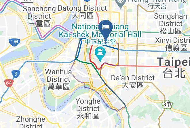 Zhongzheng District - Taipei Station1min For Family Big Space Maps