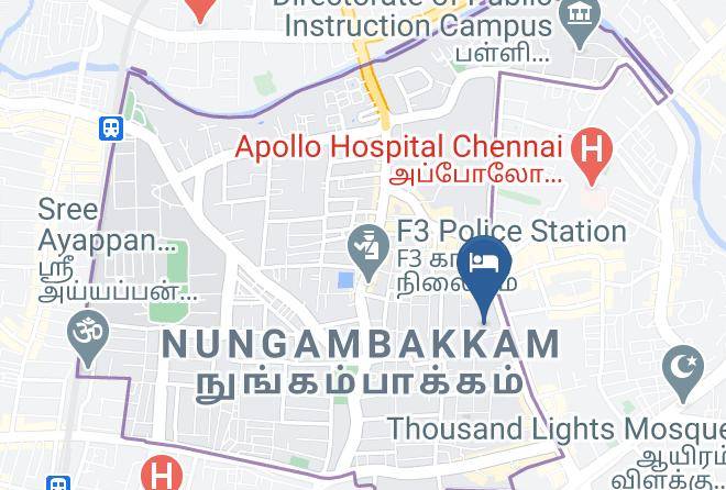 Taj Coromandel Chennai Map
