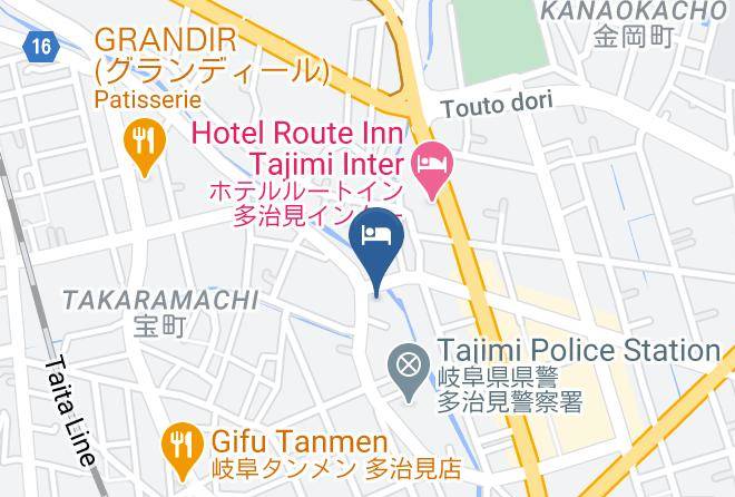 Tajimi City - Hotel Tajimi Hills Riverside Maps