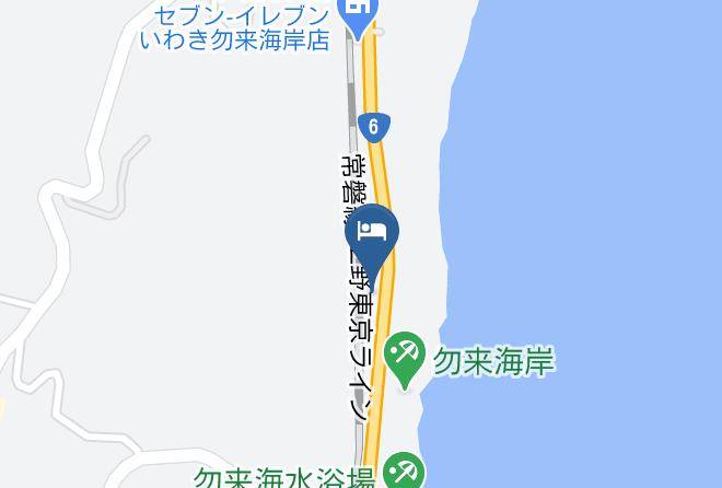 Iwaki City - Takahagi Hotel Crest Maps