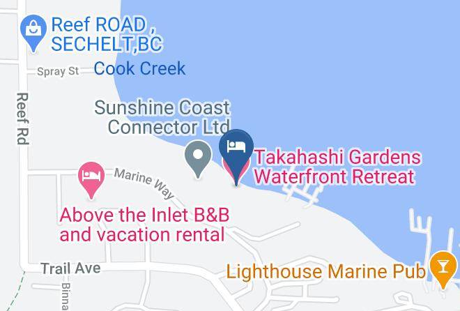 Sunshine Coast - Takahashi Gardens Waterfront Retreat Maps
