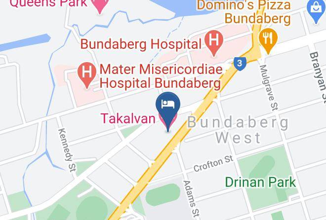 Bundaberg - Takalvan Motel Maps